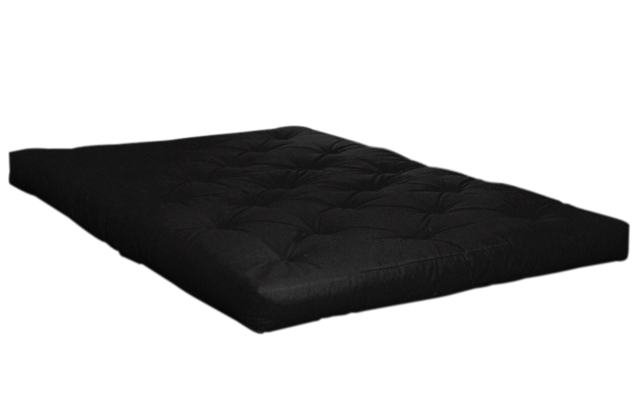 Extra měkká černá futonová matrace Karup Design Double Latex 90 x 200 cm