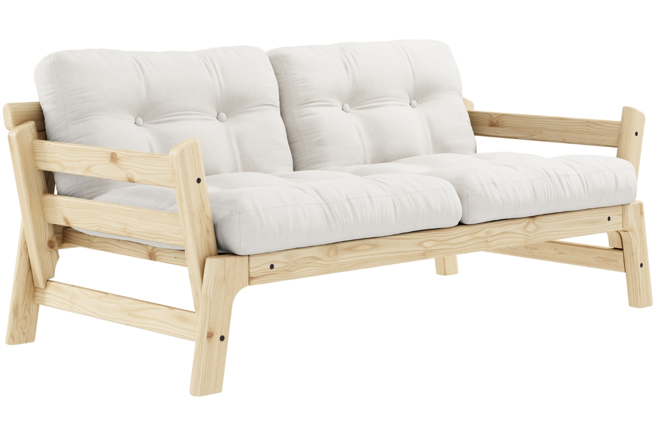 Bílá dvoumístná rozkládací pohovka Karup Design Step 158 cm Karup Design