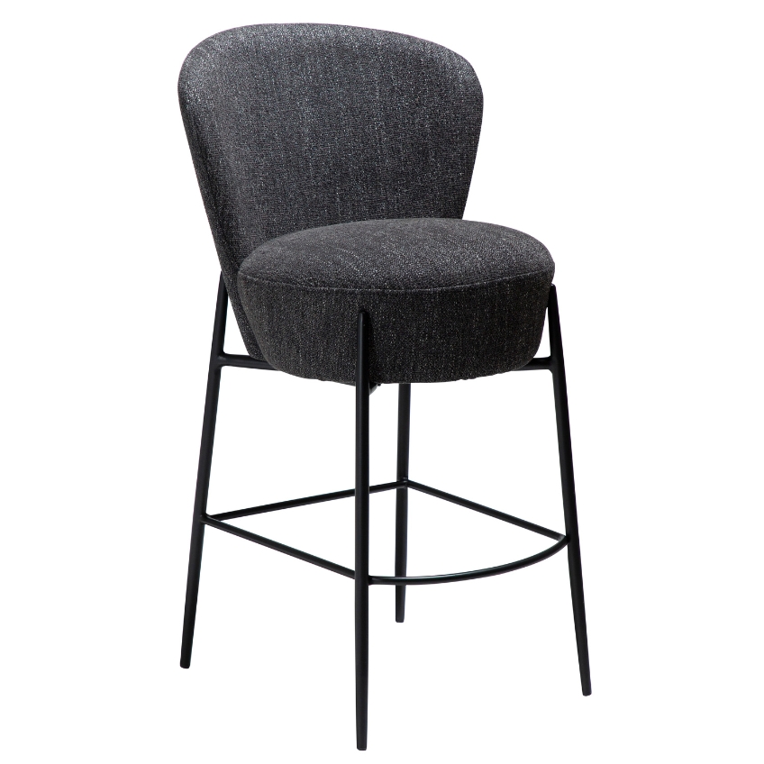 ​​​​​Dan-Form Černá bouclé barová židle DAN-FORM Orbit 68 cm ​​​​​Dan-Form