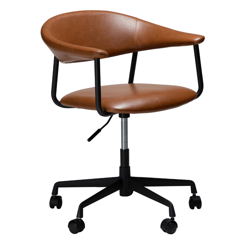 ​​​​​Dan-Form Hnědá koženková kancelářská židle DAN-FORM Rover ​​​​​Dan-Form