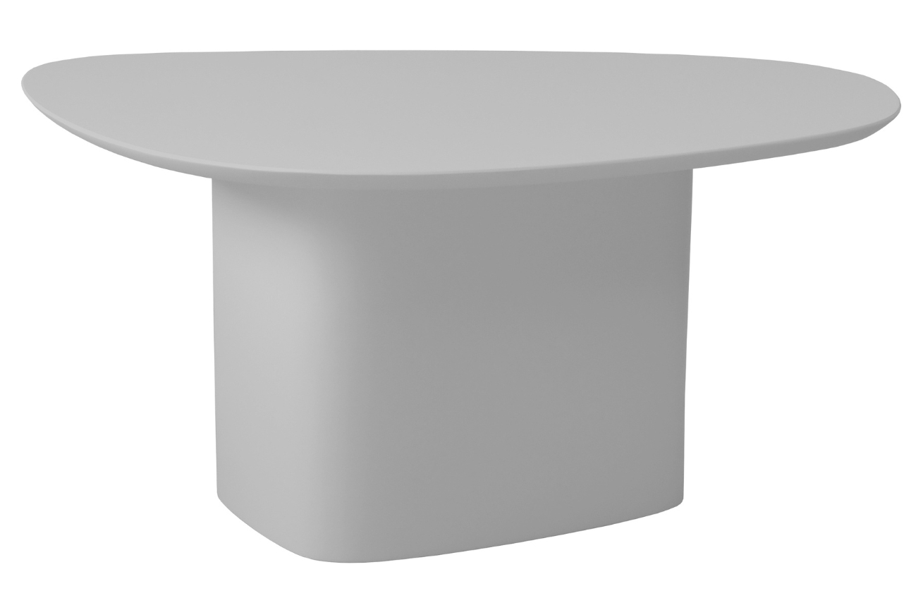 Světle šedý lakovaný konferenční stolek RAGABA CELLS 90 x 55 cm Ragaba