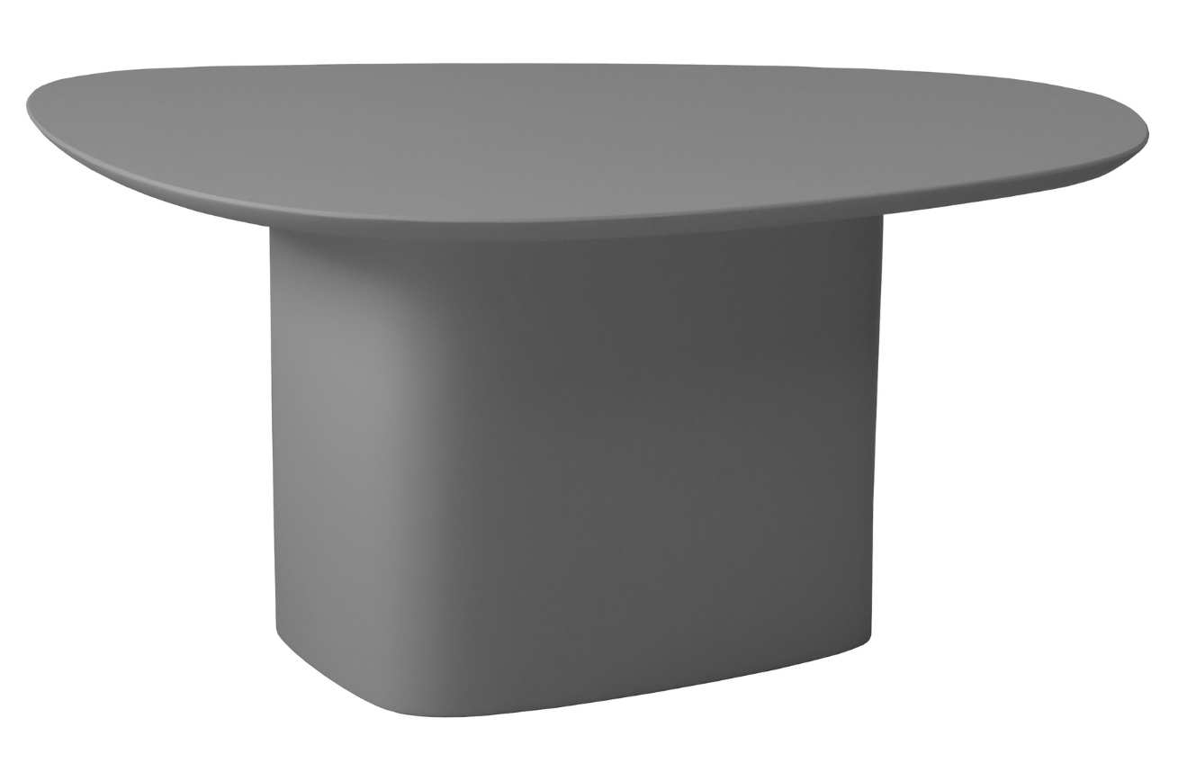 Šedý lakovaný konferenční stolek RAGABA CELLS 90 x 55 cm Ragaba