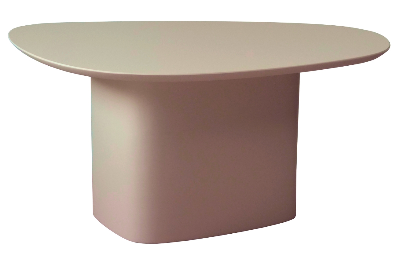 Béžový lakovaný konferenční stolek RAGABA CELLS 90 x 55 cm Ragaba