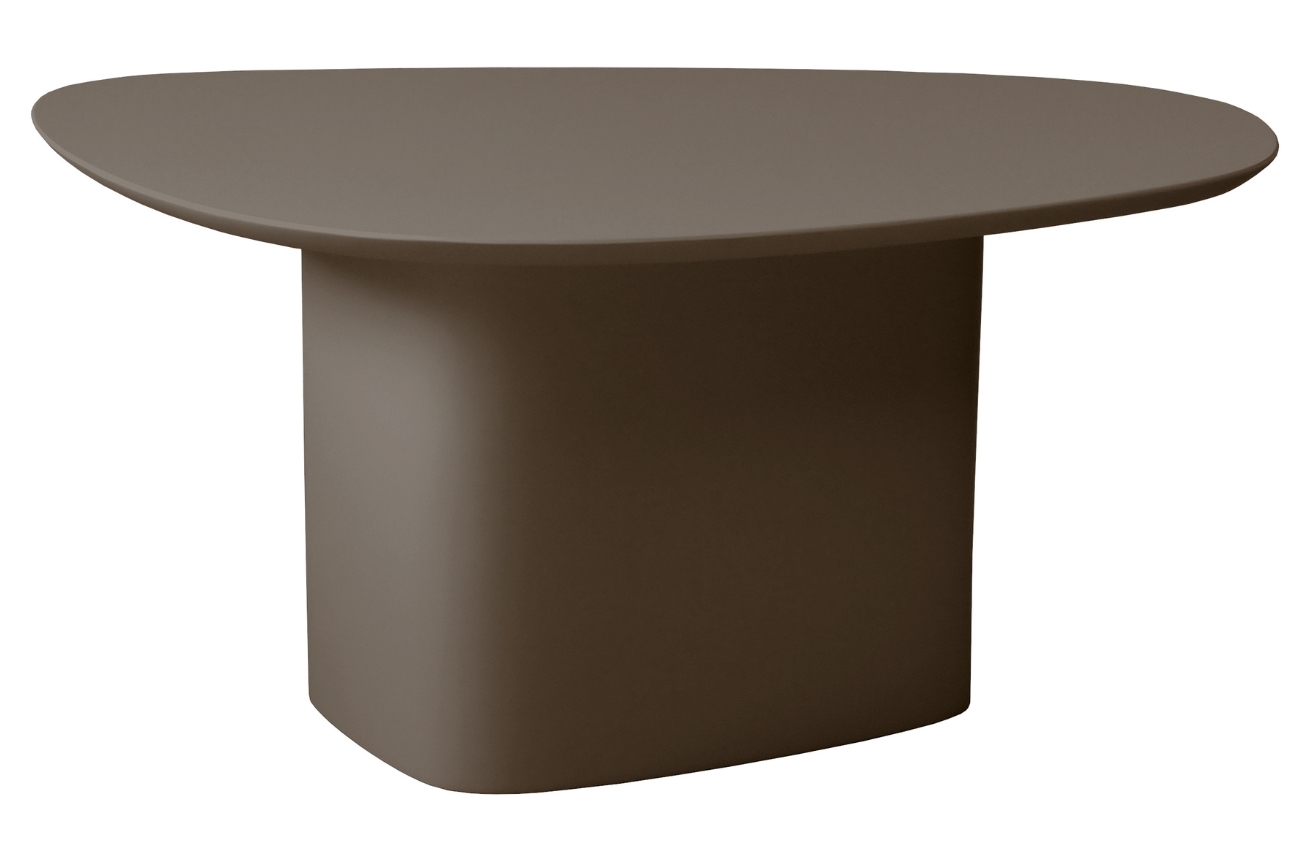 Hnědý lakovaný konferenční stolek RAGABA CELLS 90 x 55 cm Ragaba