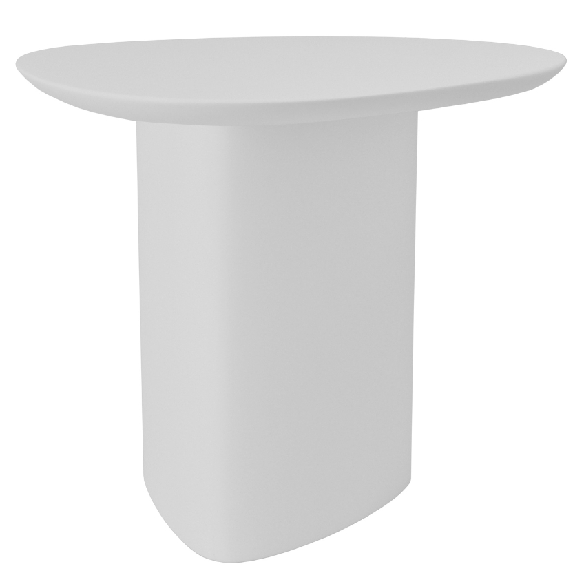 Světle šedý lakovaný odkládací stolek RAGABA CELLS 50 x 50 cm Ragaba
