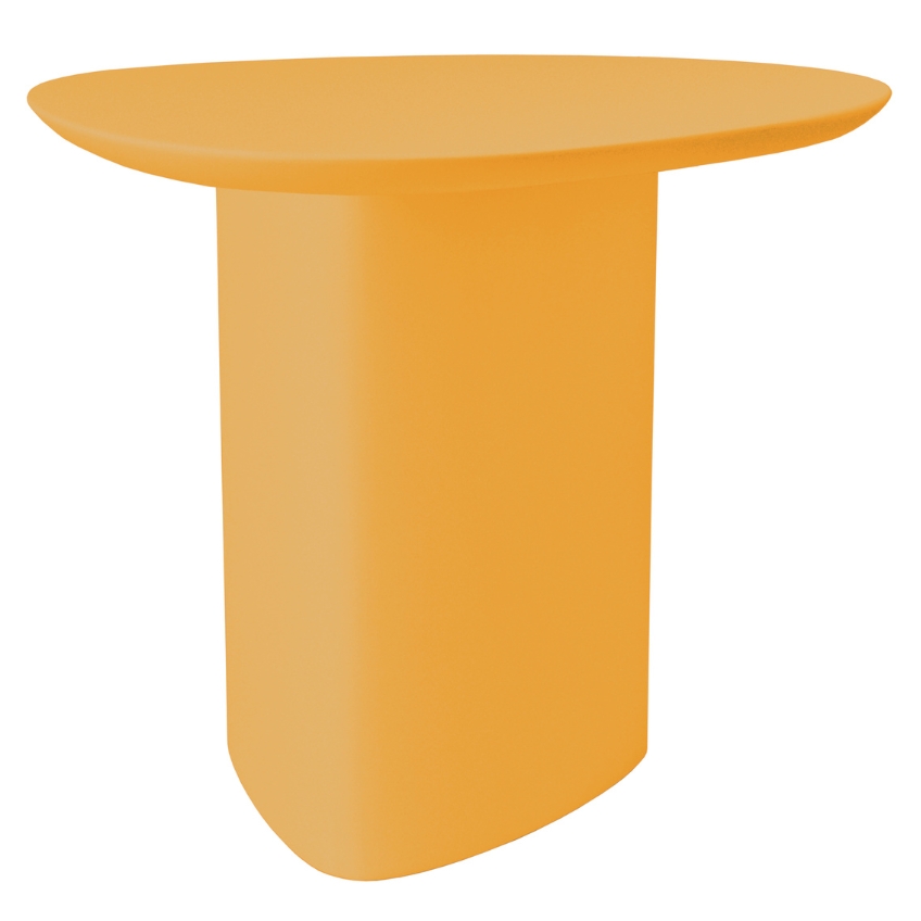 Žlutý lakovaný odkládací stolek RAGABA CELLS 50 x 50 cm Ragaba