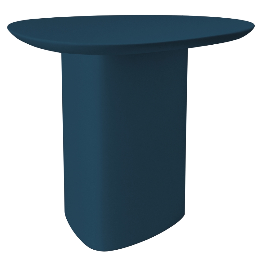 Petrolejově modrý lakovaný odkládací stolek RAGABA CELLS 50 x 50 cm Ragaba