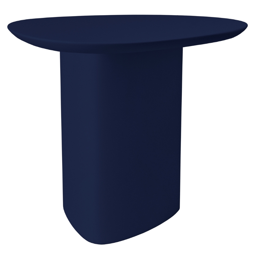 Námořnicky modrý lakovaný odkládací stolek RAGABA CELLS 50 x 50 cm Ragaba