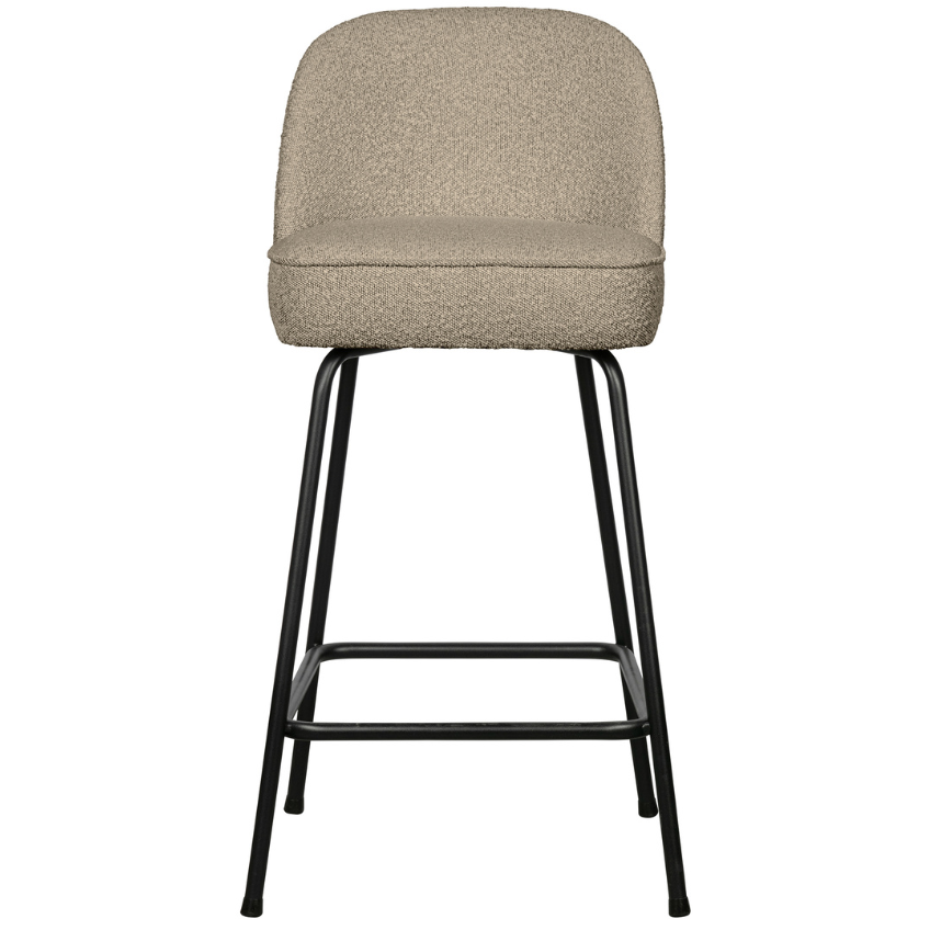 Hoorns Béžová bouclé barová židle Tergi 65 cm Hoorns