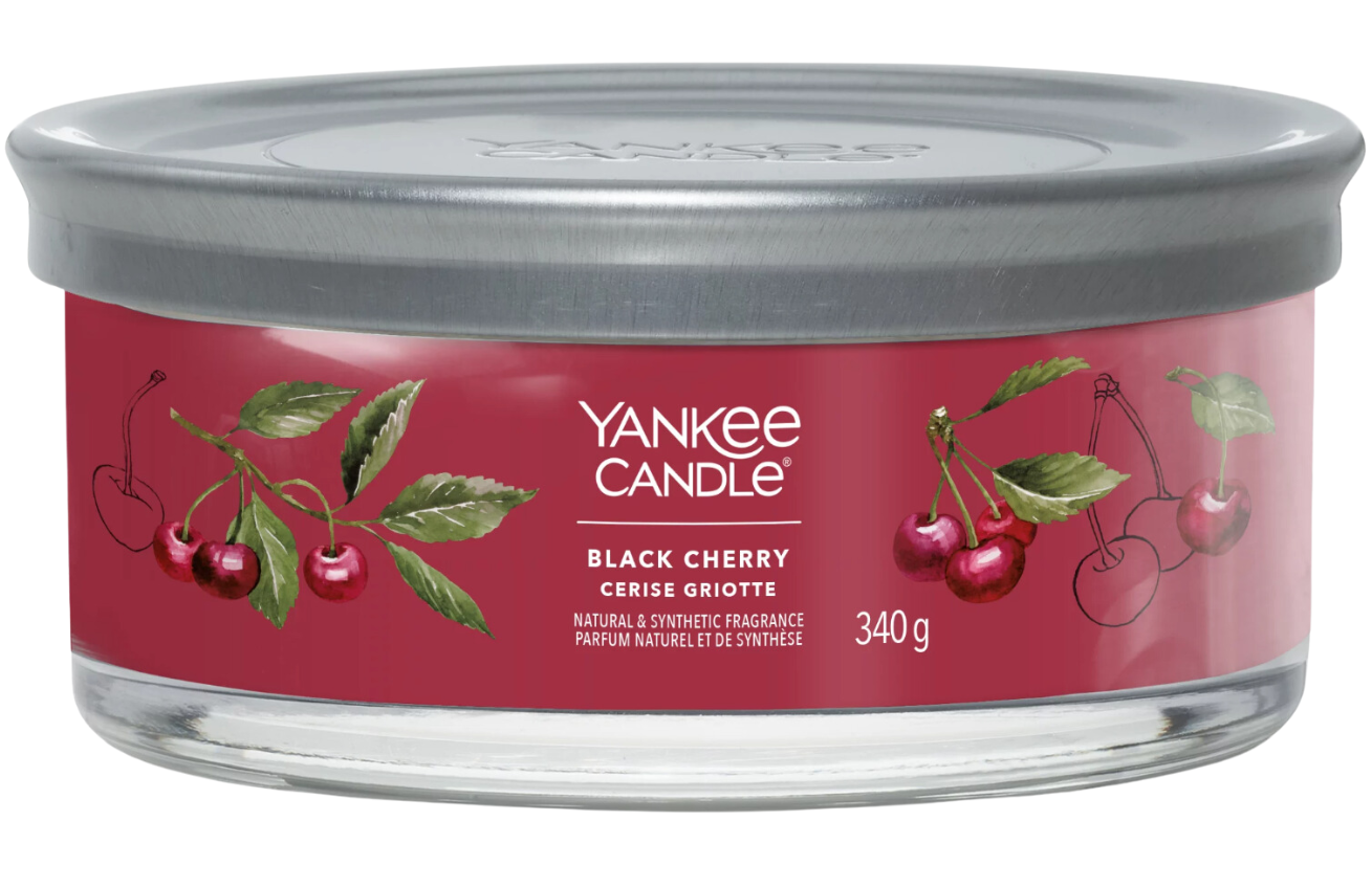 Vonná svíčka Yankee Candle Black Cherry 5 knotů Yankee Candle