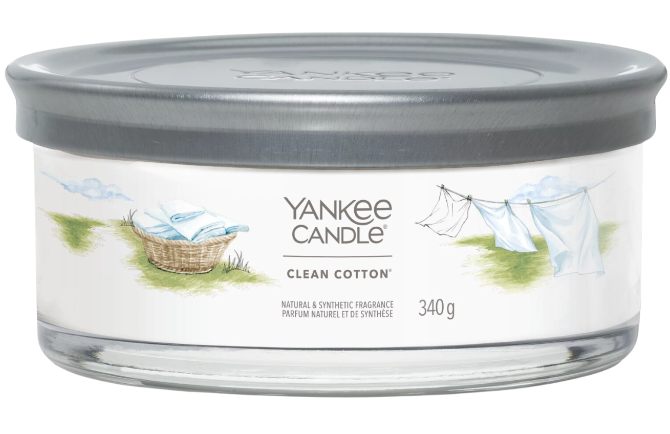 Vonná svíčka Yankee Candle Clean Cotton 5 knotů Yankee Candle