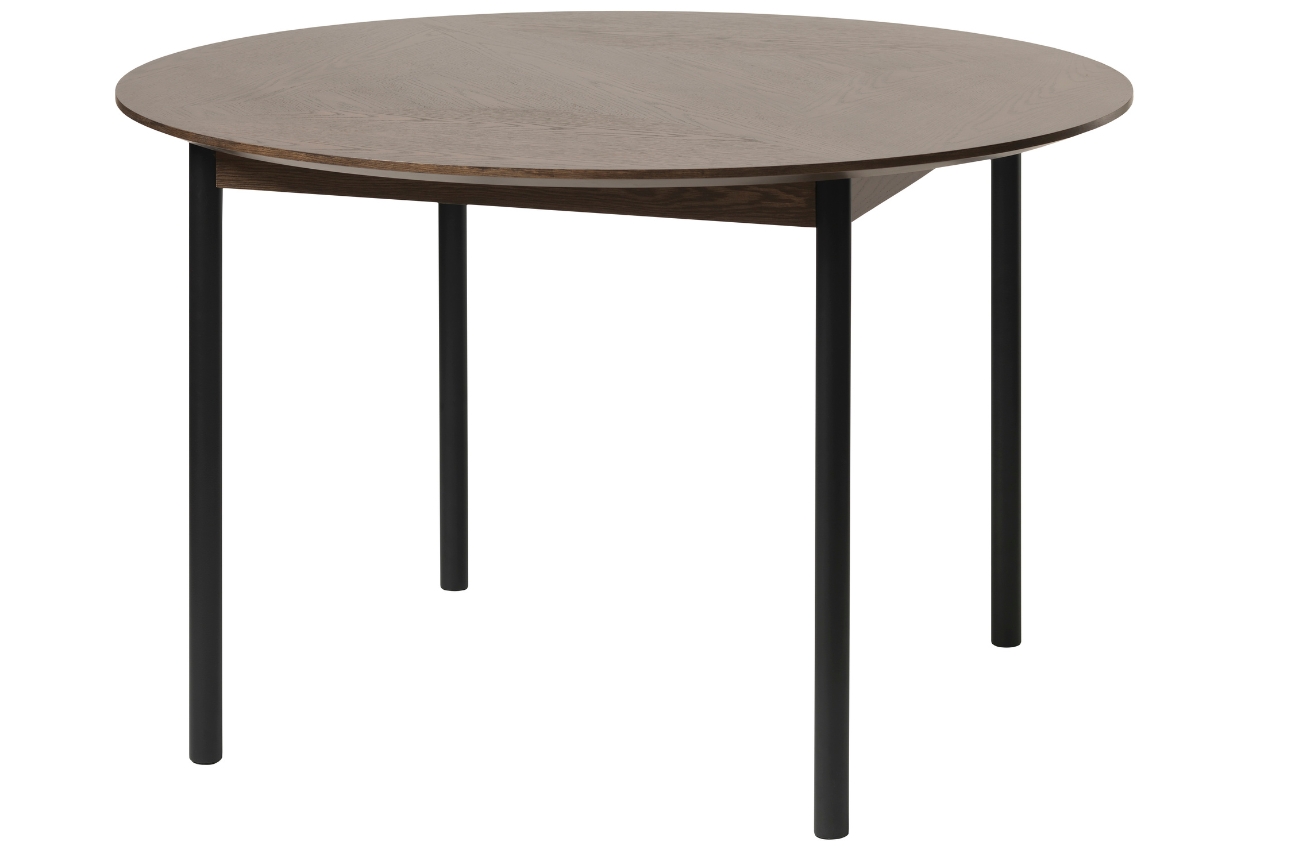 Tmavě hnědý dubový jídelní stůl Unique Furniture Latina 120 cm Unique Furniture