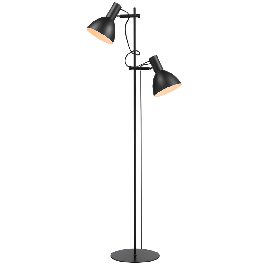 Černá kovová stojací lampa Halo Design Baltimore 150 cm Halo Design