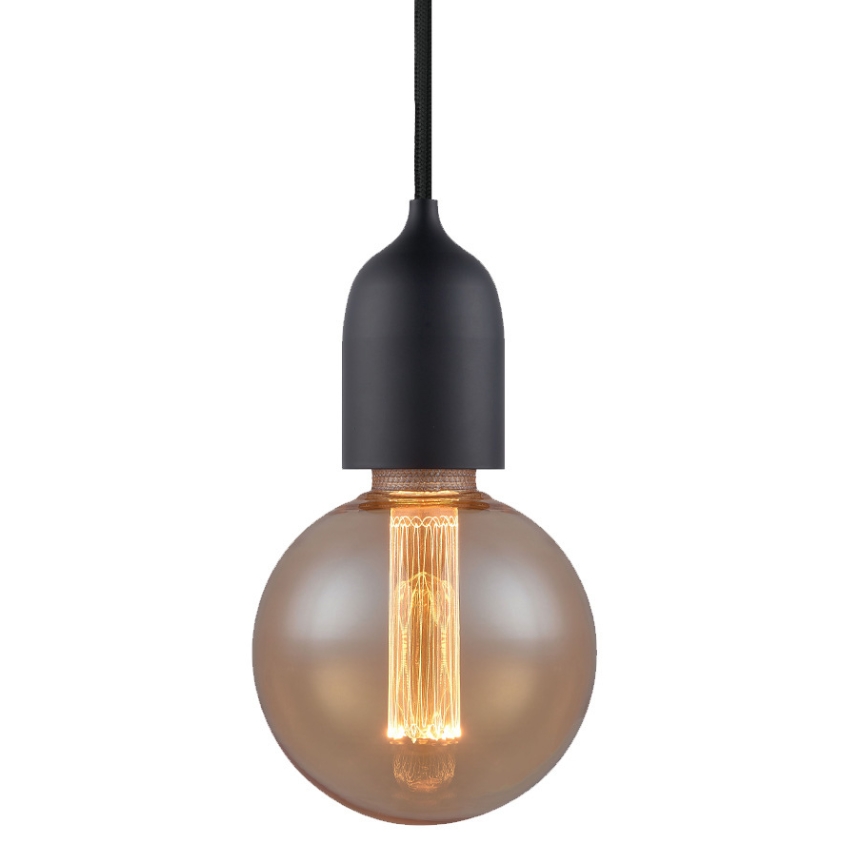 Černé kovové závěsné světlo Halo Design Classic Halo Design