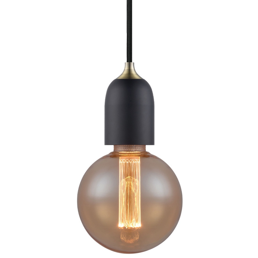 Černé dřevěné závěsné světlo Halo Design Classic Halo Design