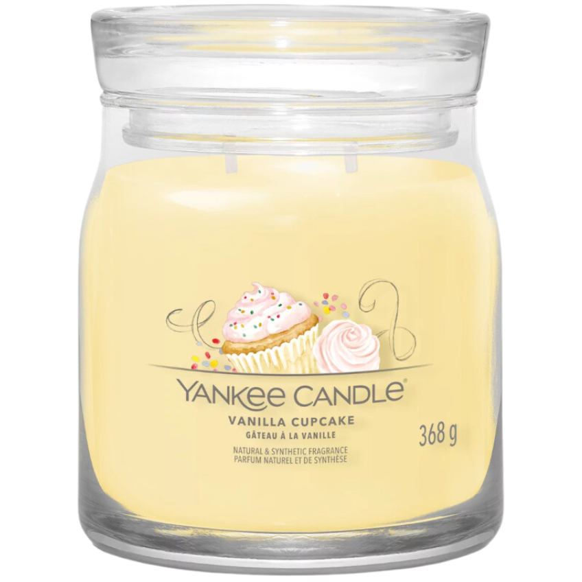 Střední vonná svíčka Yankee Candle Vanilla Cupcake Signature Yankee Candle