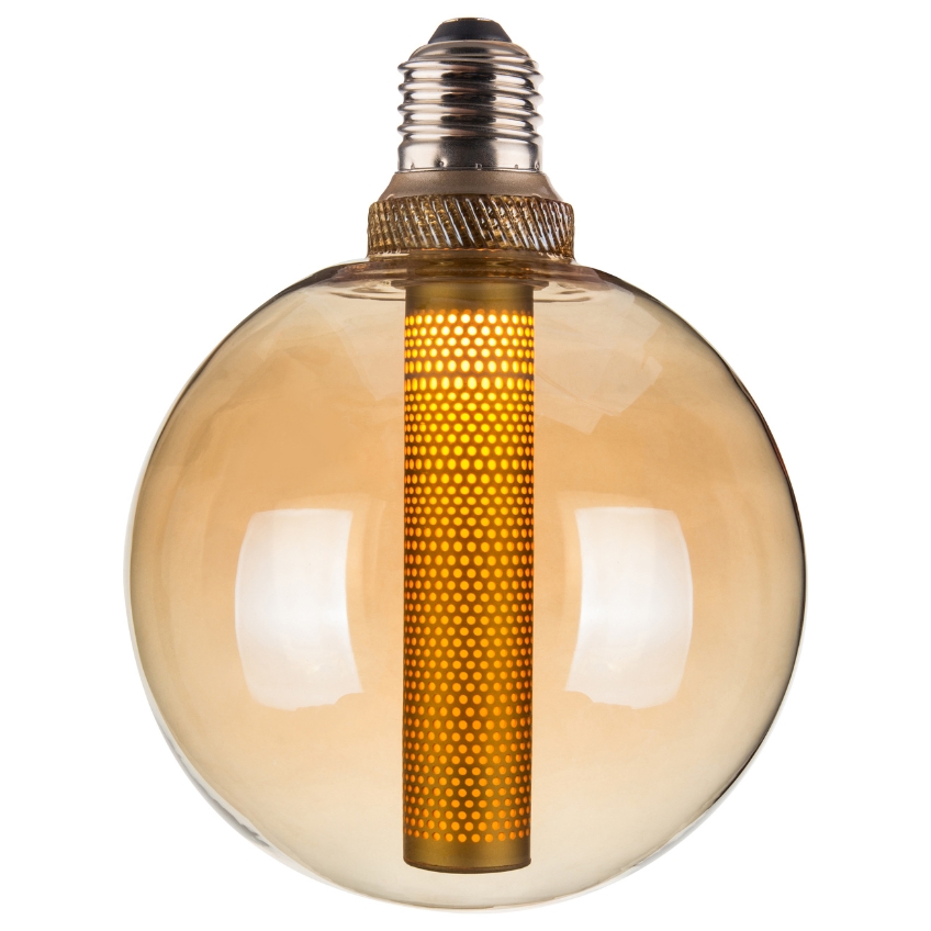 Jantarově hnědá dekorativní žárovka Halo Design COLORS Core E27 3W 8 cm Halo Design