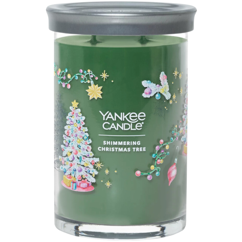 Velká vonná svíčka Yankee Candle Shimmering Christmas Tree Signature Tumbler Yankee Candle