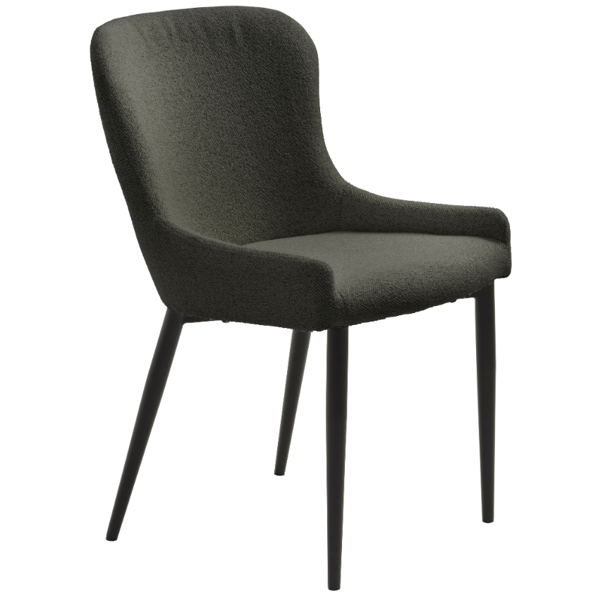 Tmavě šedá bouclé jídelní židle Unique Furniture Ontario Unique Furniture