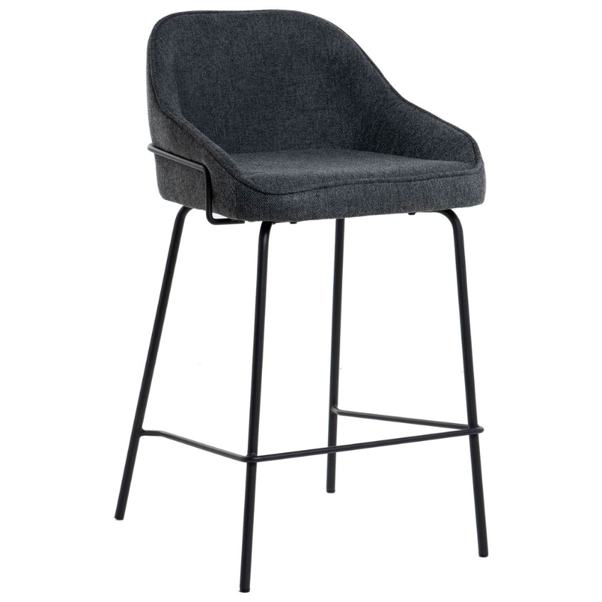 Tmavě šedá čalouněná barová židle Somcasa Arny 66 cm Somcasa