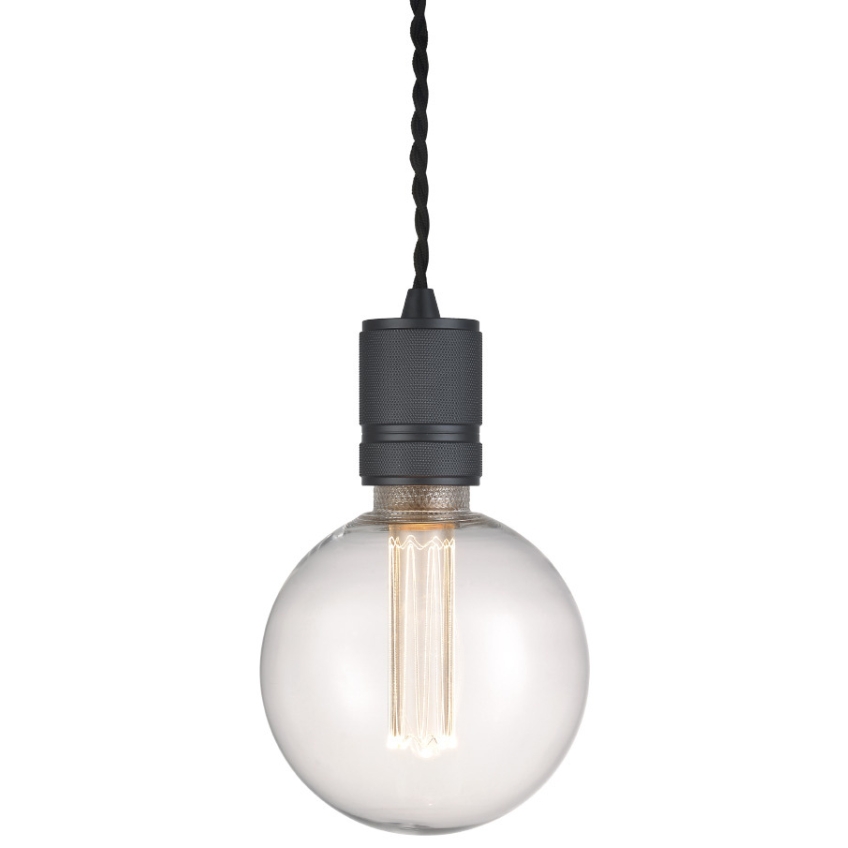 Černé kovové závěsné světlo Halo Design Halo Halo Design