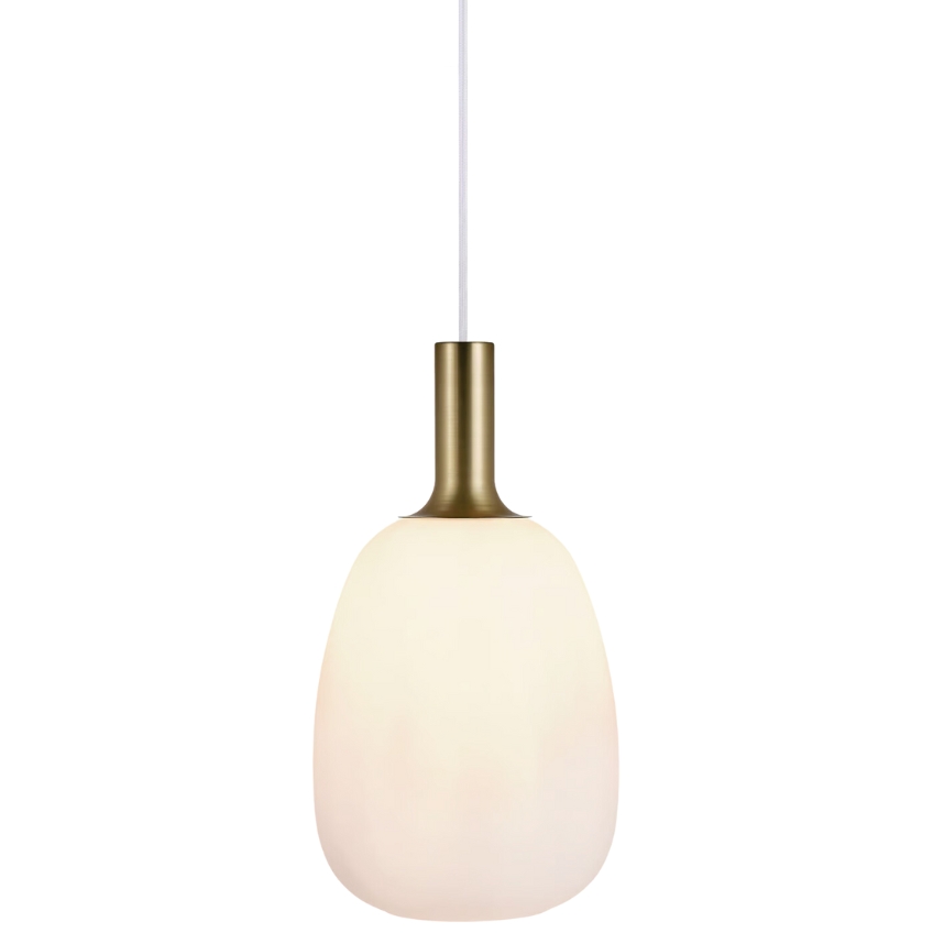 Nordlux Opálově bílé skleněné závěsné světlo Alton 23 cm Nordlux