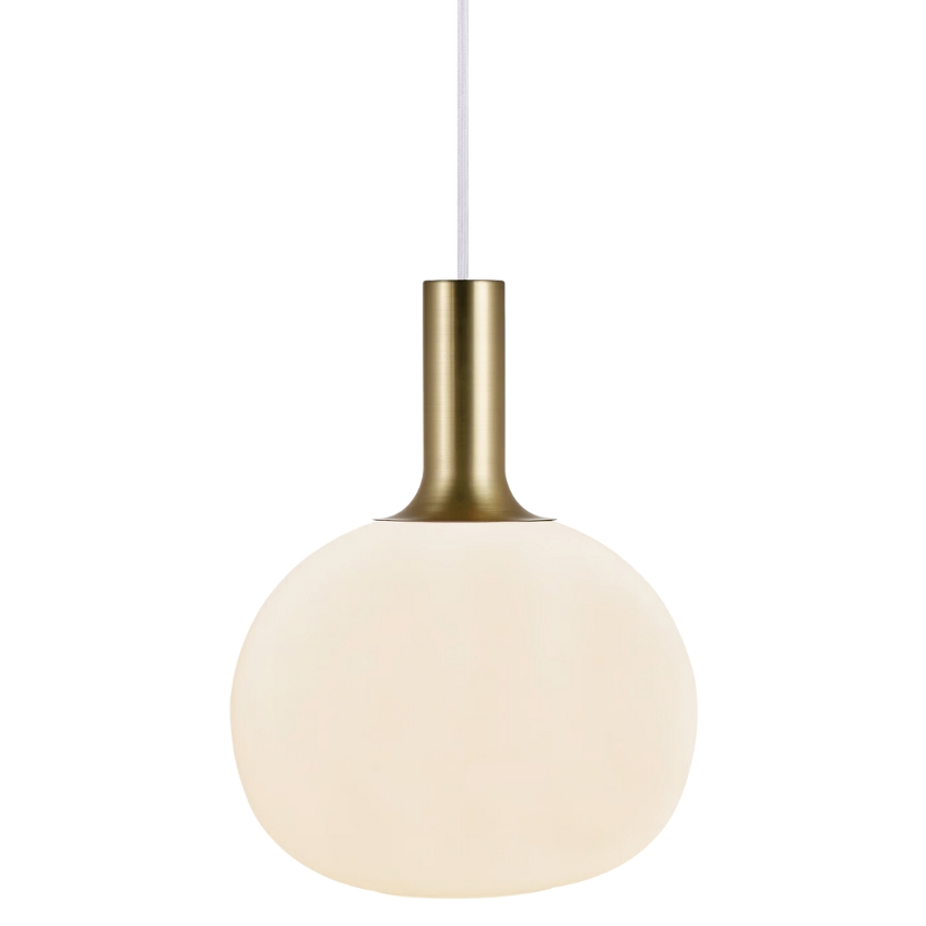 Nordlux Opálově bílé skleněné závěsné světlo Alton 25 cm Nordlux