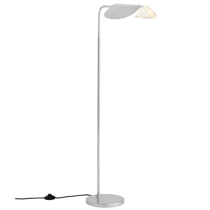 Audo CPH Stříbrná kovová stojací lampa AUDO WING 118 cm Audo CPH