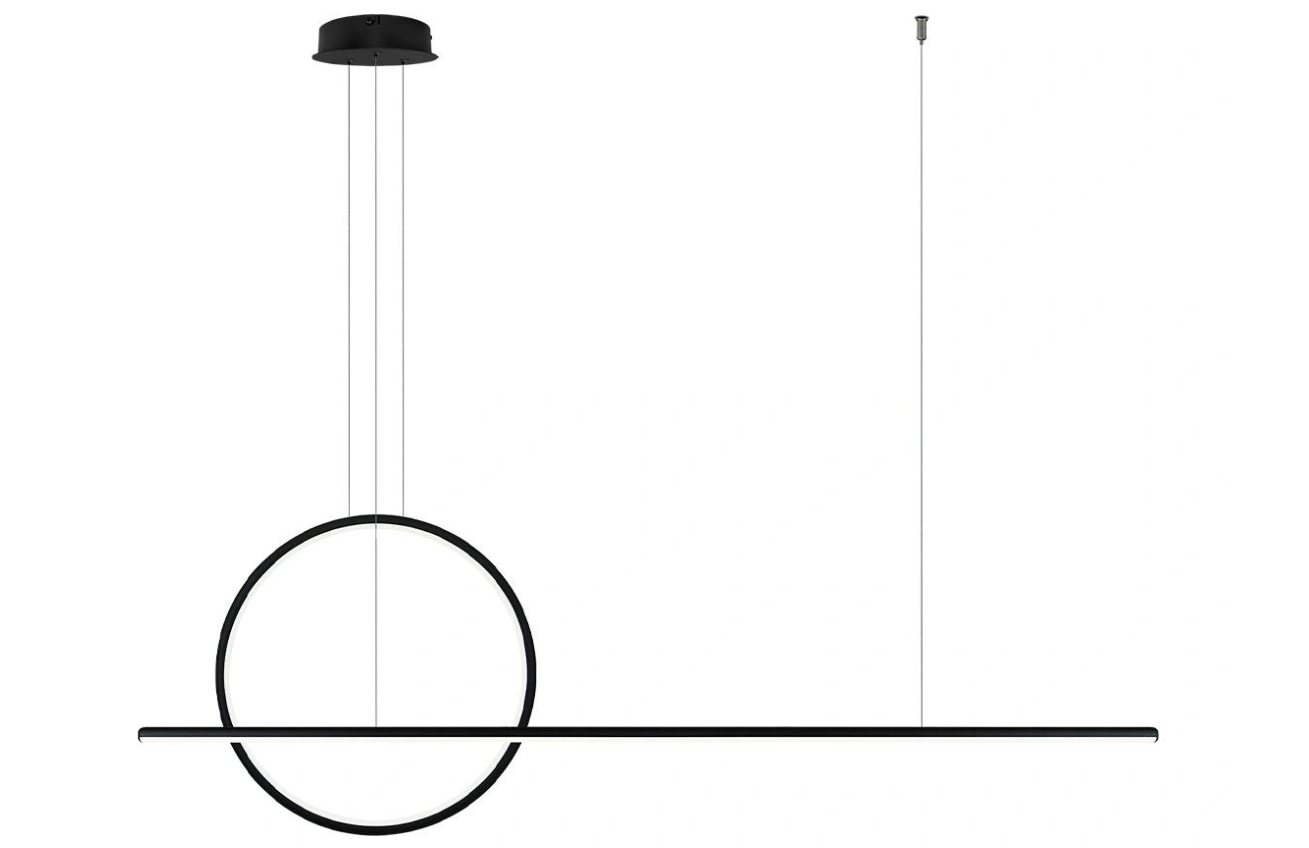 Altavola Černé kovové závěsné světlo Faliana 150 cm Altavola