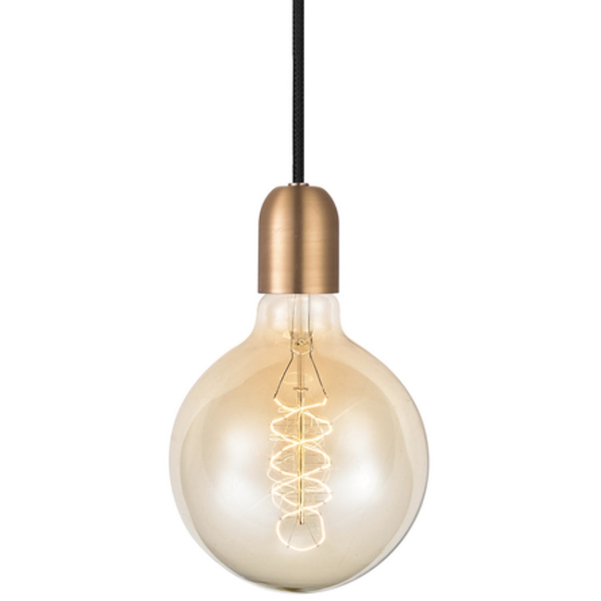 Měděné kovové závěsné světlo Halo Design Halo Design