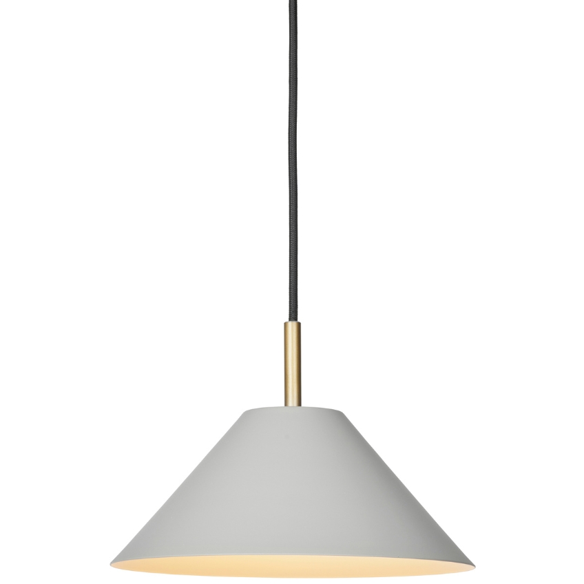 Světle šedé kovové závěsné světlo Halo Design Hygge 24 cm Halo Design