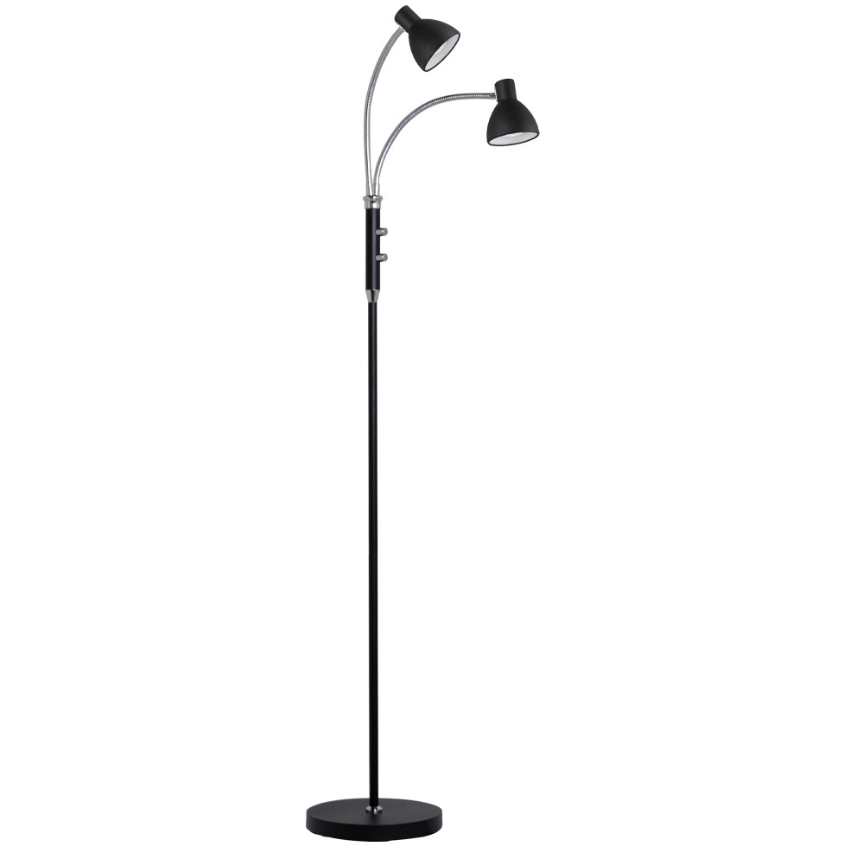 Černá kovová stojací lampa Halo Design Hudson II. 120 cm Halo Design