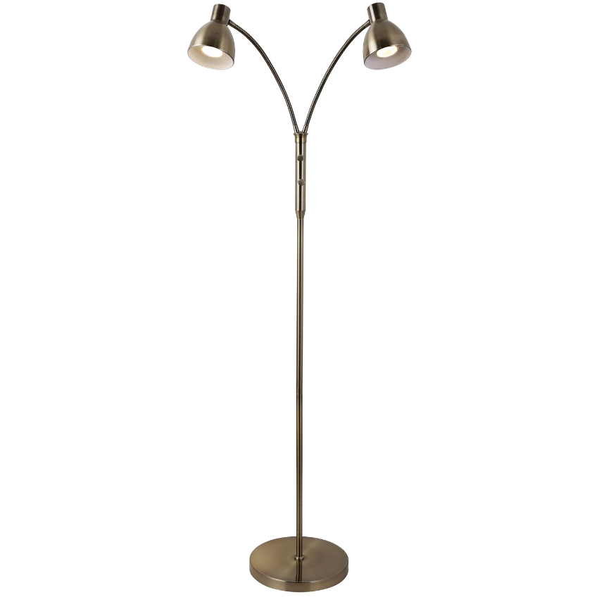 Zlatá kovová stojací lampa Halo Design Hudson II. 120 cm Halo Design