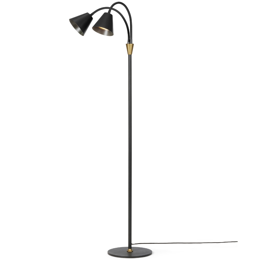 Černá kovová stojací lampa Halo Design Hygge 135 cm Halo Design