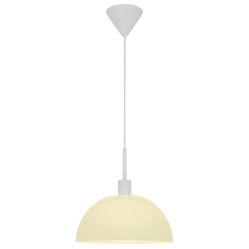 Nordlux Opálově bílé skleněné závěsné světlo Ellen 30 cm