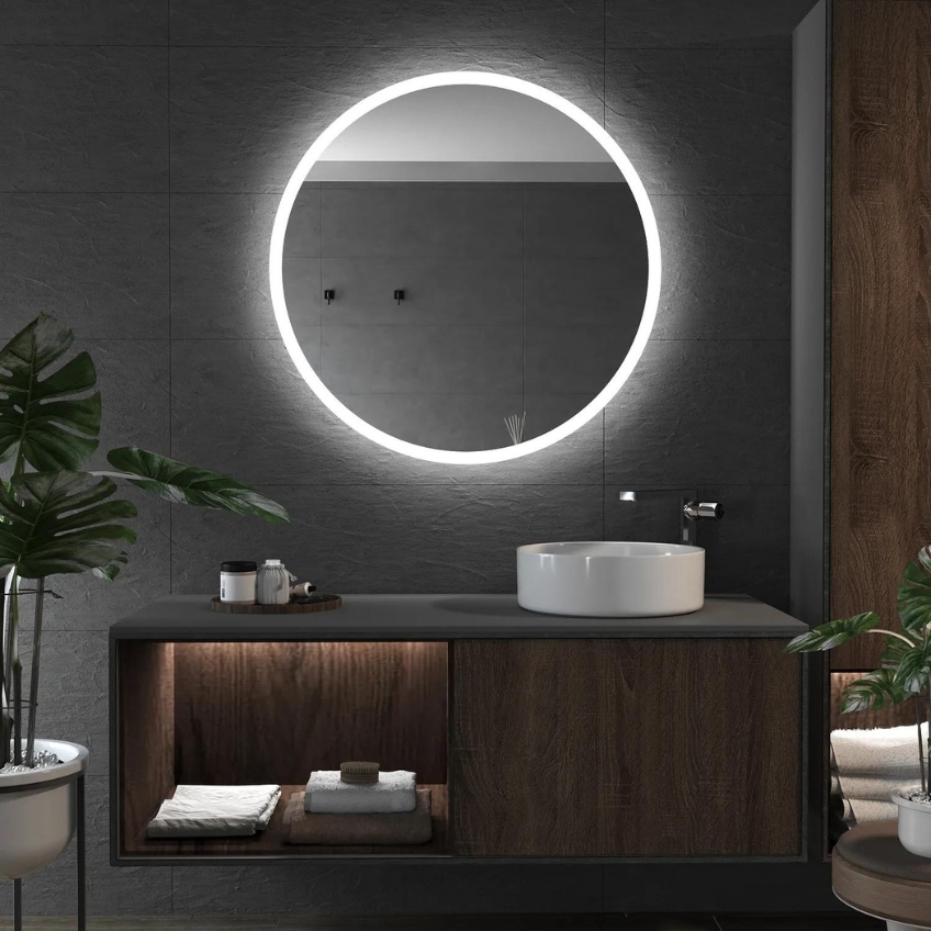 Altavola Kulaté koupelnové zrcadlo Damie 70 cm s LED osvětlením Altavola