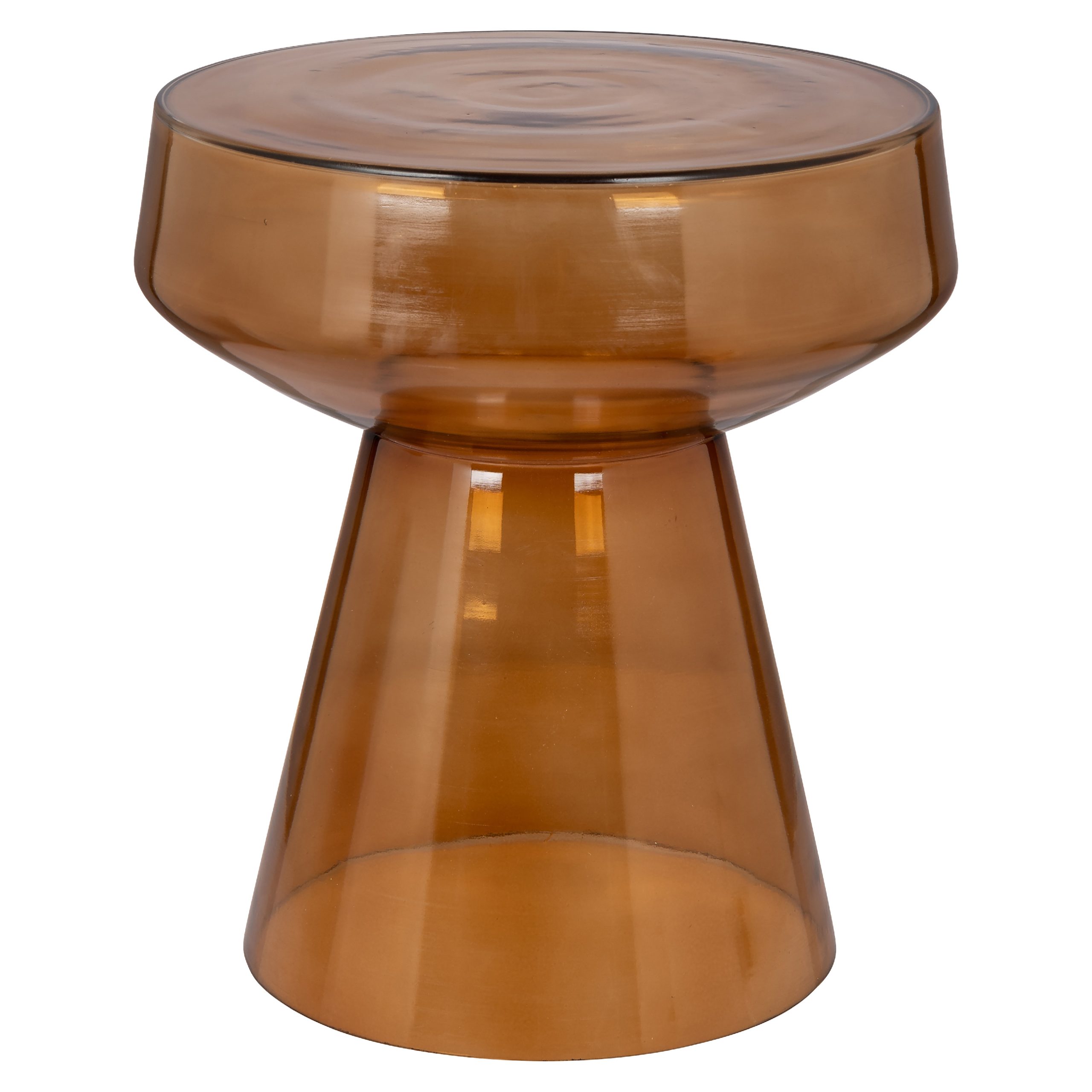 Oranžový skleněný odkládací stolek Richmond Bowen 39 cm Richmond