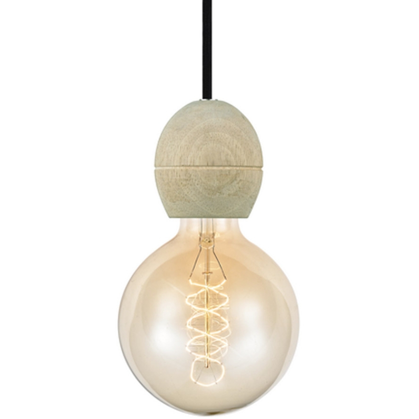 Světle hnědé dřevěné závěsné světlo Halo Design Wood Halo Design