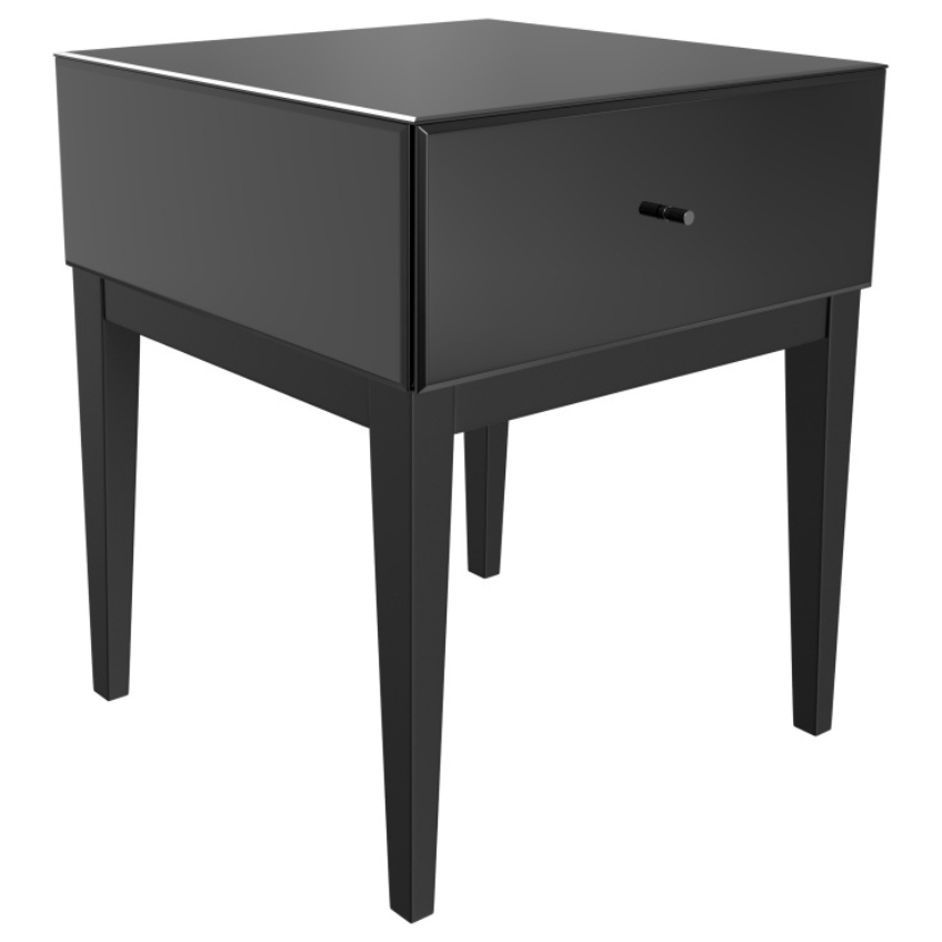 Černý noční stolek Miotto Saviano 45 x 45 cm Miotto