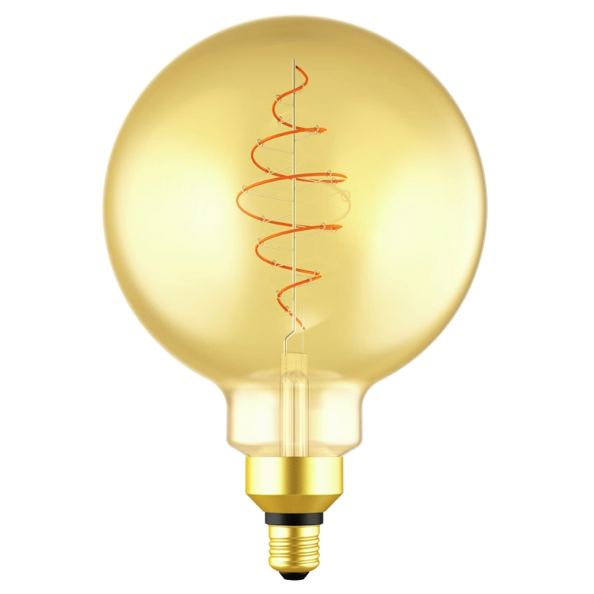 Nordlux Žlutá dekorativní stmívatelná LED žárovka Spiral Deco Globe E27 7W Nordlux