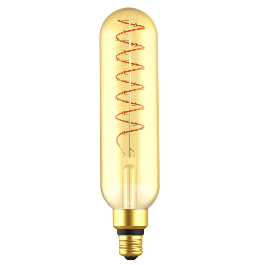 Nordlux Žlutá dekorativní stmívatelná LED žárovka Spiral Tubular E27 7W Nordlux
