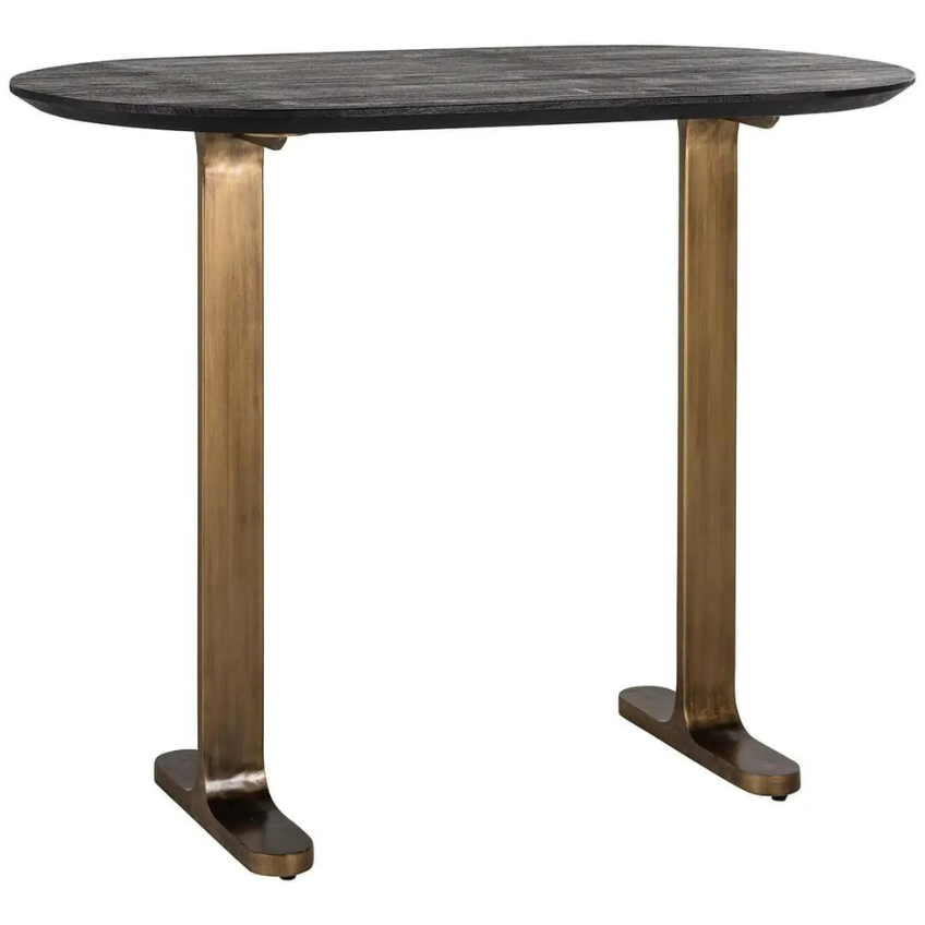 Černý dřevěný barový stůl Richmond Revelin 140 x 75 cm Richmond