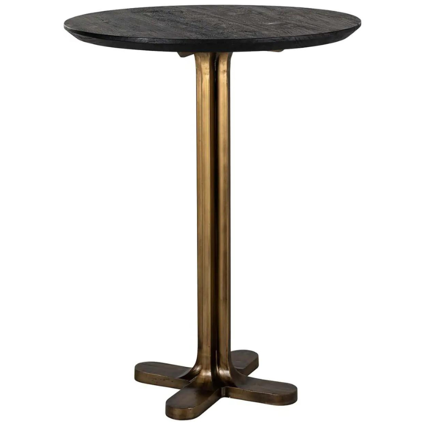 Černý dřevěný barový stůl Richmond Revelin 81 cm Richmond