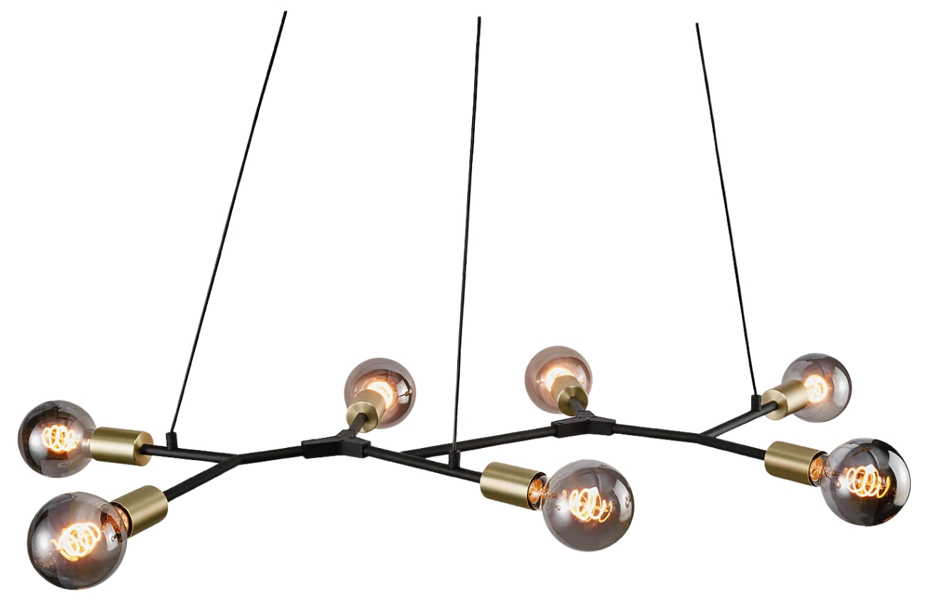Nordlux Černé kovové závěsné světlo Josefine 91 cm Nordlux