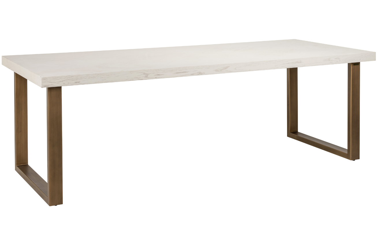 Béžový dubový jídelní stůl Richmond Whitebone 235 x 100 cm Richmond
