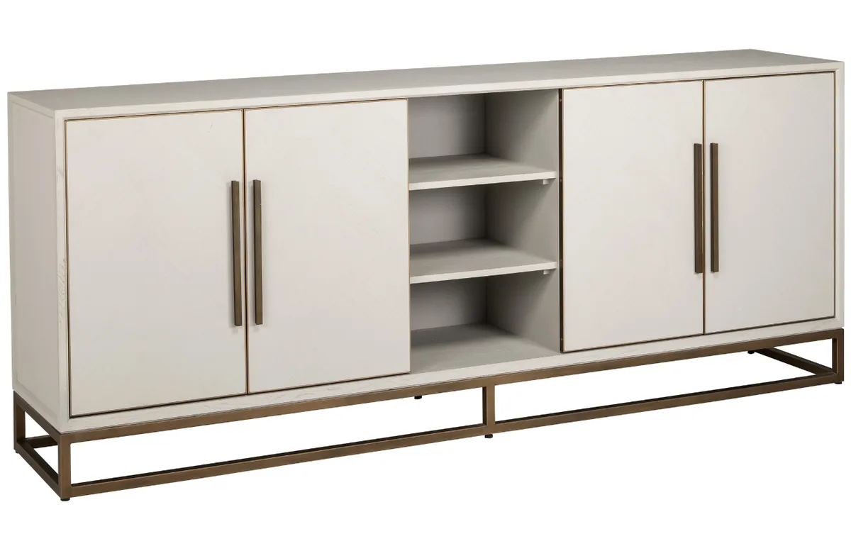 Richmond Dubová komoda Whitebone 225 x 47 cm