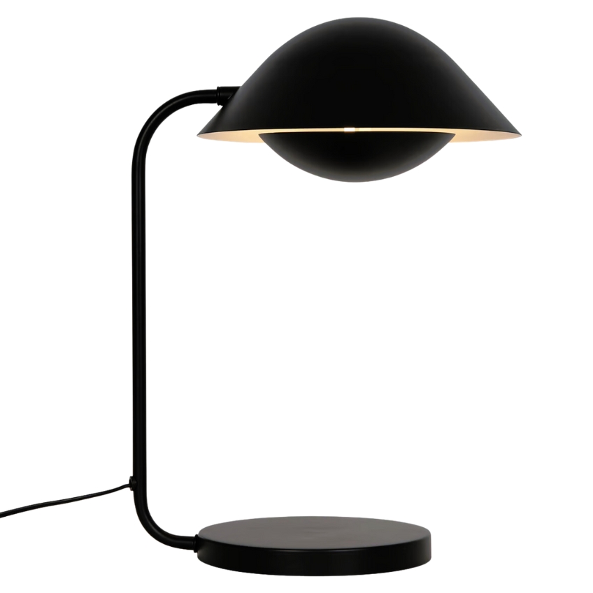 Nordlux Černá kovová stolní lampa Freya Nordlux