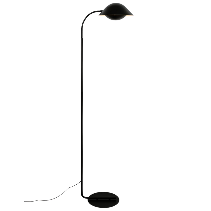 Nordlux Černá kovová stojací lampa Freya 152 cm Nordlux