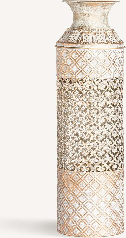 Kovová vysoká váza ve zlaté barvě Jaipur – Burkina Burkina