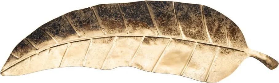 Kovový dekorativní tác 11x38 cm Foglia – Mauro Ferretti
